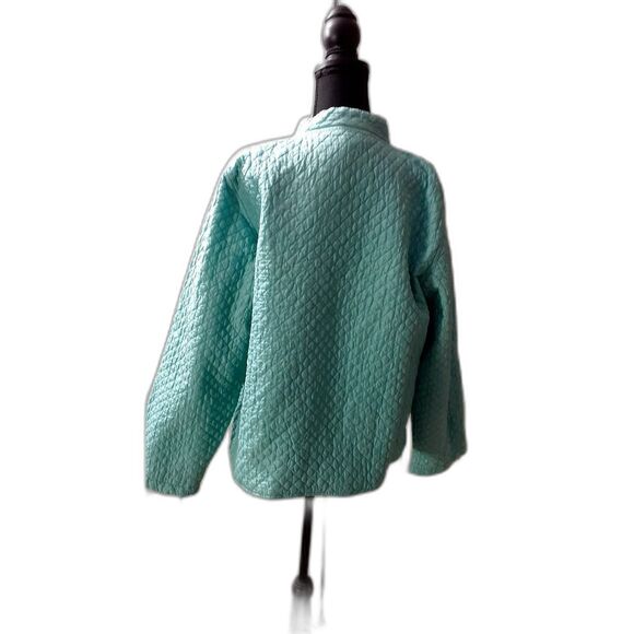 kiko Jacket Women’s  Size XL Blue 100% silk with Pockets  Brand New # 445 - Picture 3 of 6